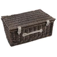 18 grey wicker hamper