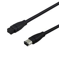 1.8M 5.904FT IEEE1394 Firewire 6Pin Male to 9Pin Male High Speed Firewire Data Transfer Cable for Apple Computer