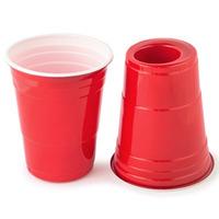 180-Cup Red American Party Cup and Shot Glass (Pack of 50)