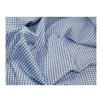 18 check corded gingham dress fabric pale blue