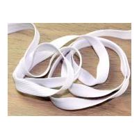 18mm Flat Polyester Tape Cord White