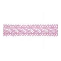 18mm bowtique cotton lace trimming 4m pink