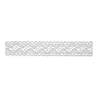 18mm bowtique cotton lace trimming 5m white