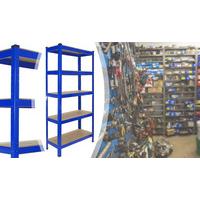 18m heavy duty 5 tier racking unit