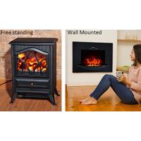 1850W Log Burning Flame Effect Electric Fireplace