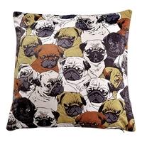 1818 pug dog pattern throw pillow case well made soft square cushion c ...