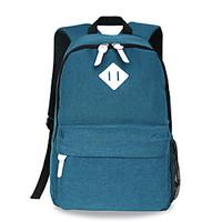 18 inch Computer Backpack Korean Style Shoulder Bag Waterproof Pure Color Unisex