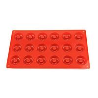 18 Holes Doughnuts Mold, Cake, Chocolate, Muffin Cupcake Mold, Silicone 29×17×1 CM(11.4×6.7×0.4 INCH)