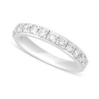 18ct white gold 0.75 carat diamond eternity ring