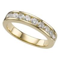 18ct gold 0.75 carat diamond eternity ring