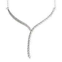 18ct white gold 0.50 carat diamond necklace