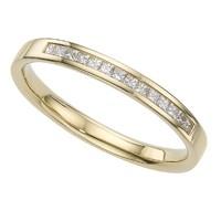 18ct gold 0.20 carat diamond princess cut ring