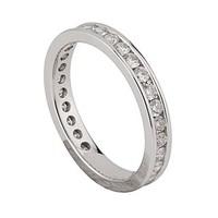 18ct white gold 100 carat diamond full eternity ring