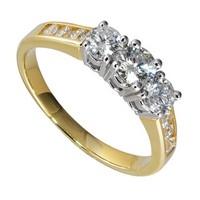 18ct gold 1.00 carat diamond ring