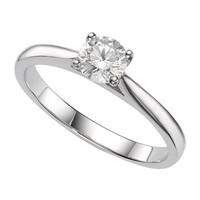 18ct white gold 0.50 carat diamond solitaire ring