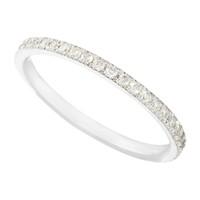 18ct white gold 0.25 carat diamond eternity ring