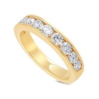18ct gold 1.00 carat diamond channel set eternity ring