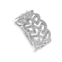 18ct white gold 0.63 carat diamond dress ring