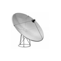 1.8m Prime Focus Steel Satellite Dish with Floor Mount Stand