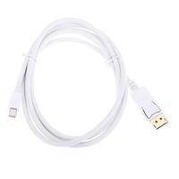 1.8m / 6 Ft Thunderbolt Mini DisplayPort DP to DisplayPort DP Converter Cable Male to Male for MacBook Air Dell Monitor