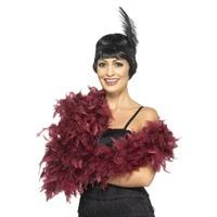 180cm Burgundy Feather Boa