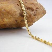 18K Gold Plated Twisted Chain Bracelet