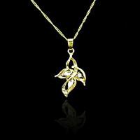 18K Real Gold Plated Flower Pendant 2.24CM