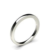 180mm court profile comfort fit classic plain wedding band