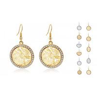 18K Gold or Silver-Plated Austrian Crystal Earrings - 7 Designs