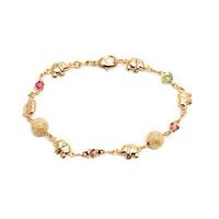 18K Gold Plated Elephant Charm Anklet