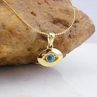 18K Golden Plated Evil Eye Pendant