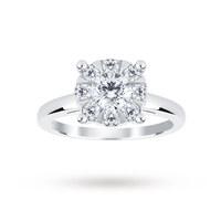 18ct White Gold 1.00 Carat Total Weight Diamond Multi Stone Ring - Ring Size K