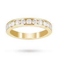 18ct yellow gold 100 carat total weight eternity ring ring size l