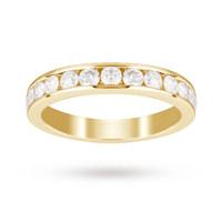 18ct Yellow Gold 1.00 Carat Total Weight Eternity Ring- Ring Size N