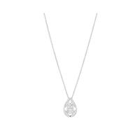 18ct White Gold 0.33ct Diamond Vintage Pear Pendant