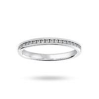 18 Carat White Gold 0.33 Carat Brilliant Cut Channel Set Full Eternity Ring