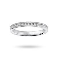 18 Carat White Gold 0.50 Carat Brilliant Cut Channel Set Full Eternity Ring