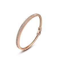 18k Gold Crystal Bracelet Bangle Jewelry for Lady