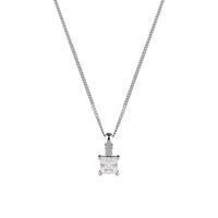 18ct White Gold 0.50ct Princess Cut Diamond Pendant