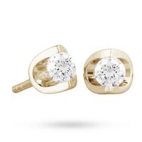 18ct Yellow Gold 0.30ct Tension Set Diamond Earrings