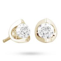 18ct Yellow Gold 0.40ct Tension Set Diamond Earrings