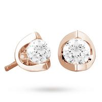 18ct Rose Gold 0.40ct Tension Set Diamond Earrings