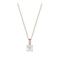 18ct Rose Gold 0.50ct Brilliant Cut Pendant