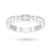 18ct White Gold 1.00 Carat Eternity Ring - Ring Size M
