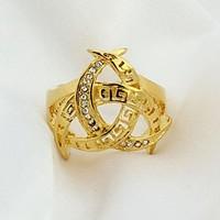 18kglod 18k plated ring health ring jewelry nickel free k golden plati ...