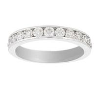 18 Carat White Gold 1.00 Carat Diamond Celebration Ring - Ring Size N