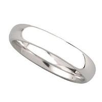 18ct white gold 5mm court wedding ring