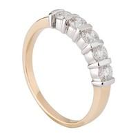 18ct gold 0.75 carat diamond ring