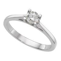 18ct white gold 0.30 carat diamond ring