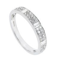 18ct white gold 0.28 carat diamond ring